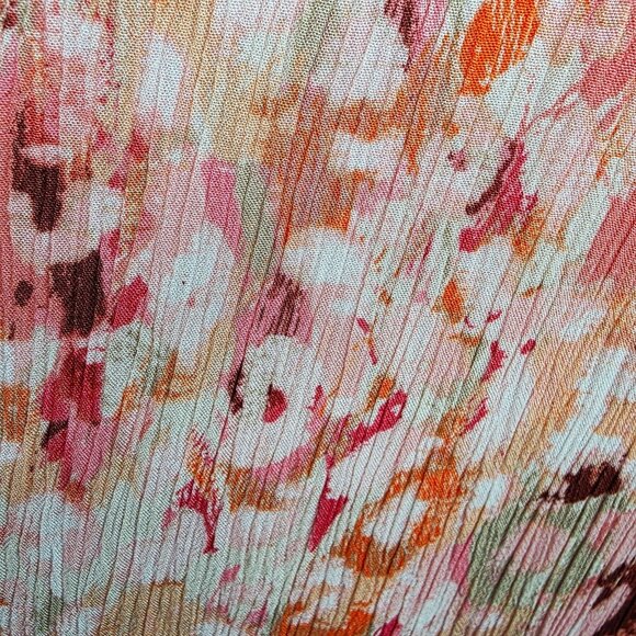 Liz Claiborne Womans Sleeveless Button Front Blouse Size 3X Multicolor Rayon - Picture 8 of 12